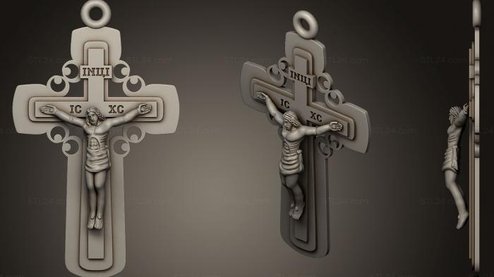 Кресты и распятия (Распятие 14, KRS_0191) 3D модель для ЧПУ станка